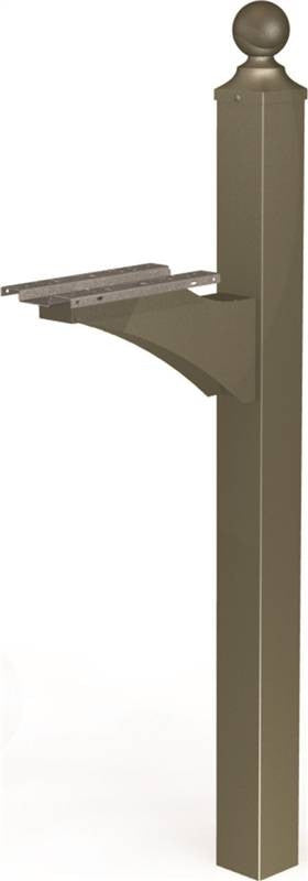 Mailbox Post Textured Brz Univ