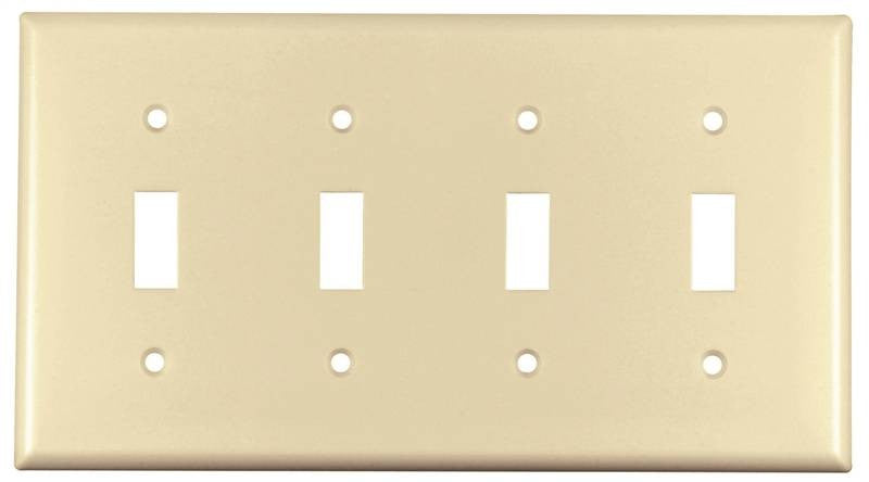 Wall Plate 4 Gang Tgl Std Alm