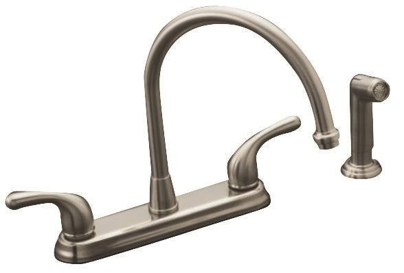 Hi-rise Faucet-spray Nkl 2hdl