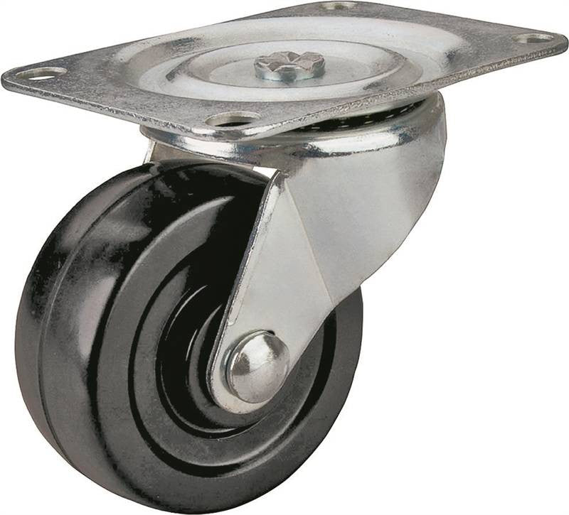 Caster Swivel 2-1-2in Rub-zinc