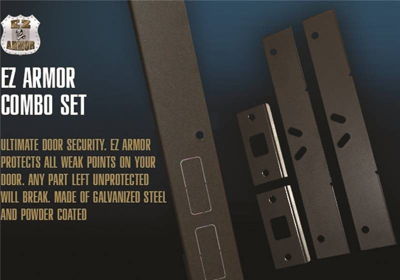 Door Security Set Aged Bronze