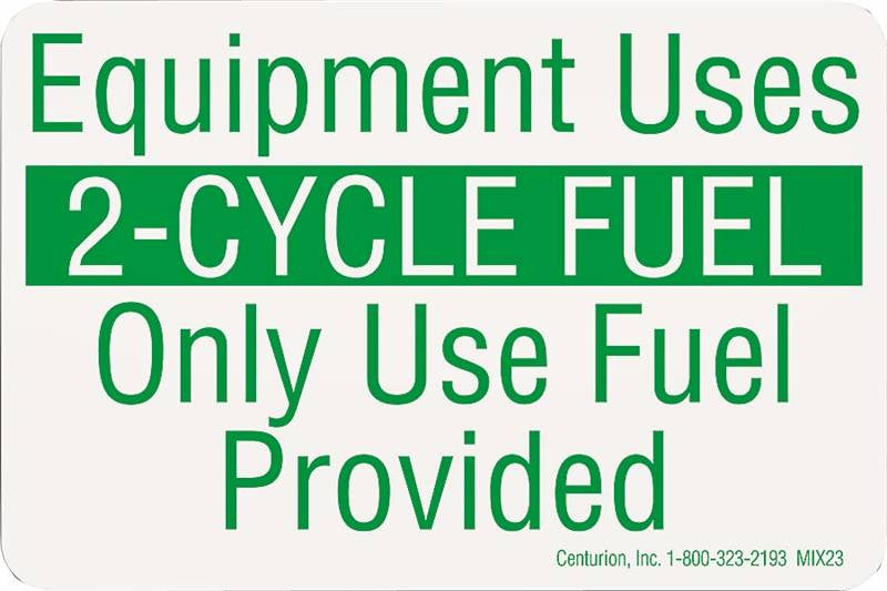 Decal Equipment Uses 2-cycle
