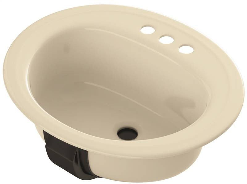 Lavatory Steel Oval Bone 20x17