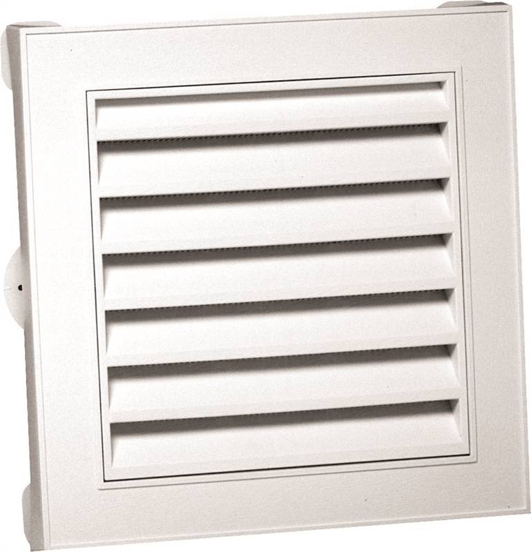Gable Vent 12x12in Wht Square