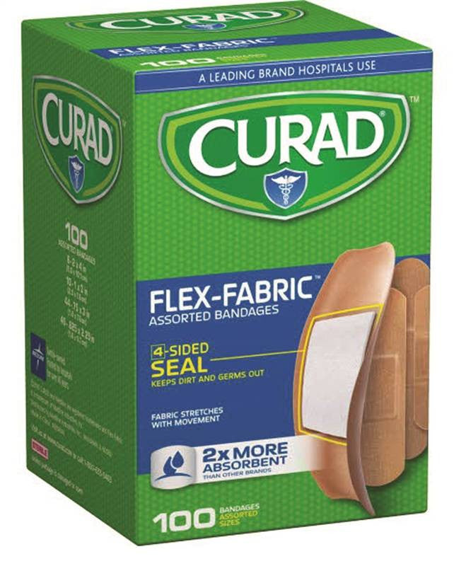 Bandage Asstd Flex Ster 100ct