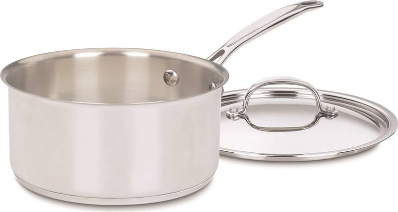 Saucepan Stainless W-lid 3qt