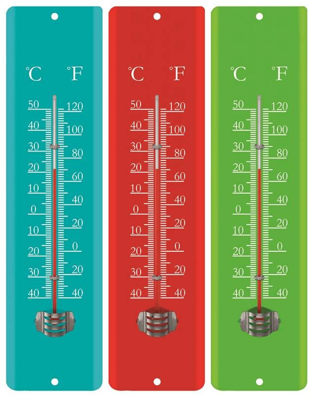 Thermometer Metal 11-1-2 In