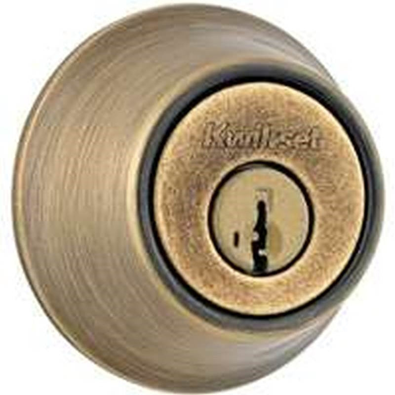 1-cyl Deadbolt Smt Ant Brss Bx