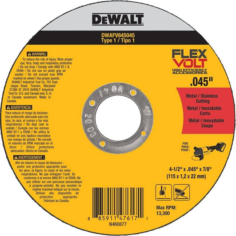 Cut Wheel 4.5x.045x7-8 T1 5pk