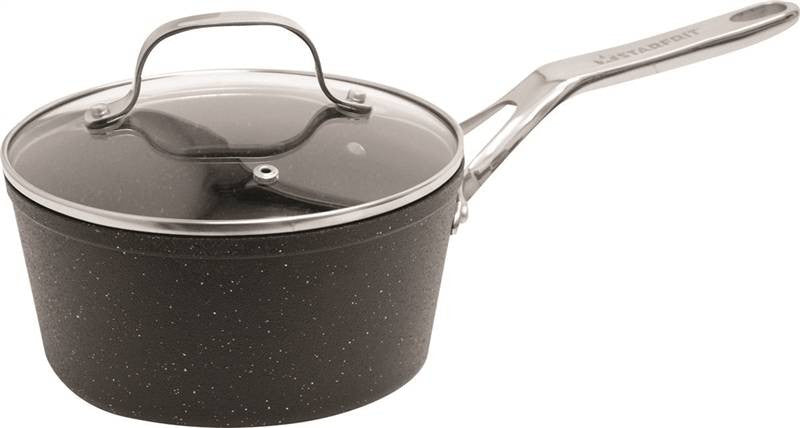 Saucepan W-gls Lid Ss-hdl 2qt