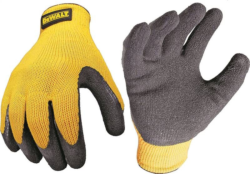 Glove Rubber Coated Grip Lrg