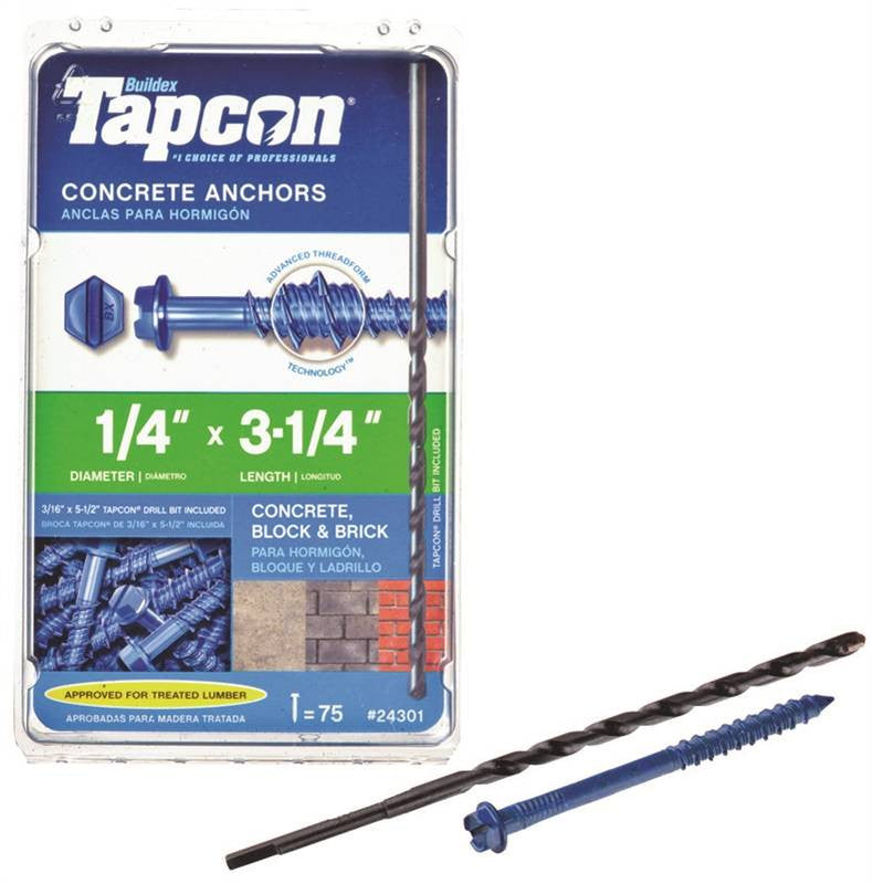 Anchor Cncrt Hwh 1-4 X 3-1-4in