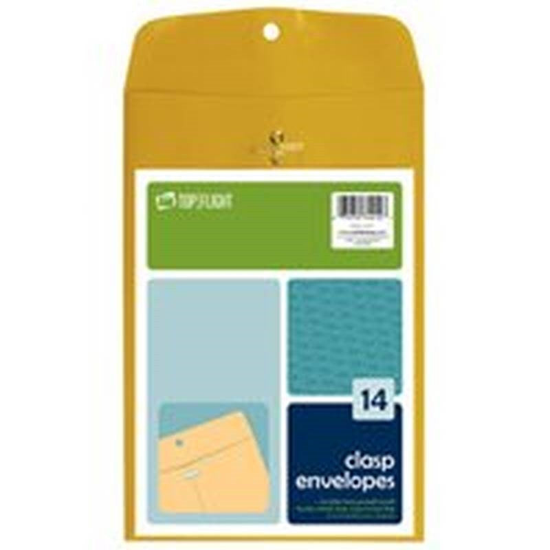 Envelopes Clasp Brn 6x9in