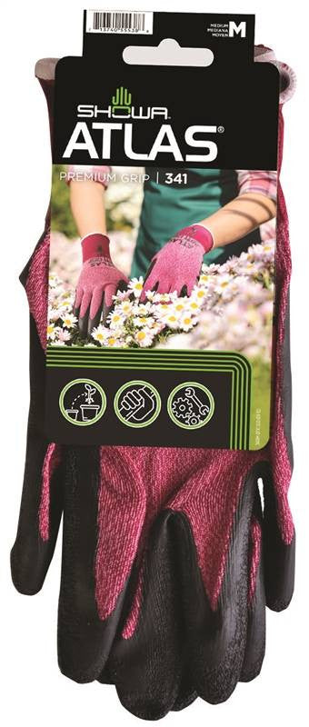Glove Nat Rubbr Nyln Shell Med