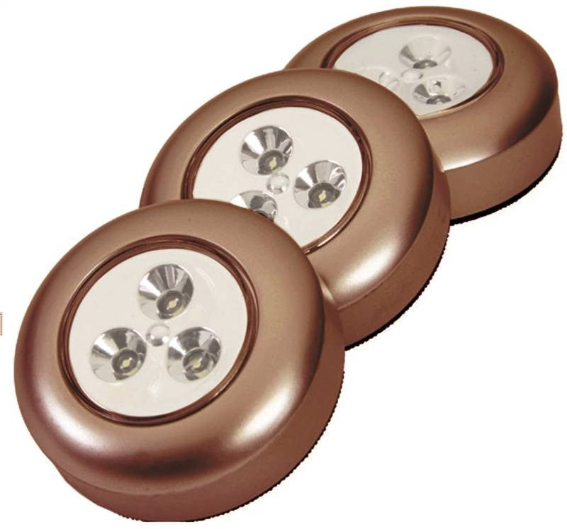 Light Stick On Bronze 3pack