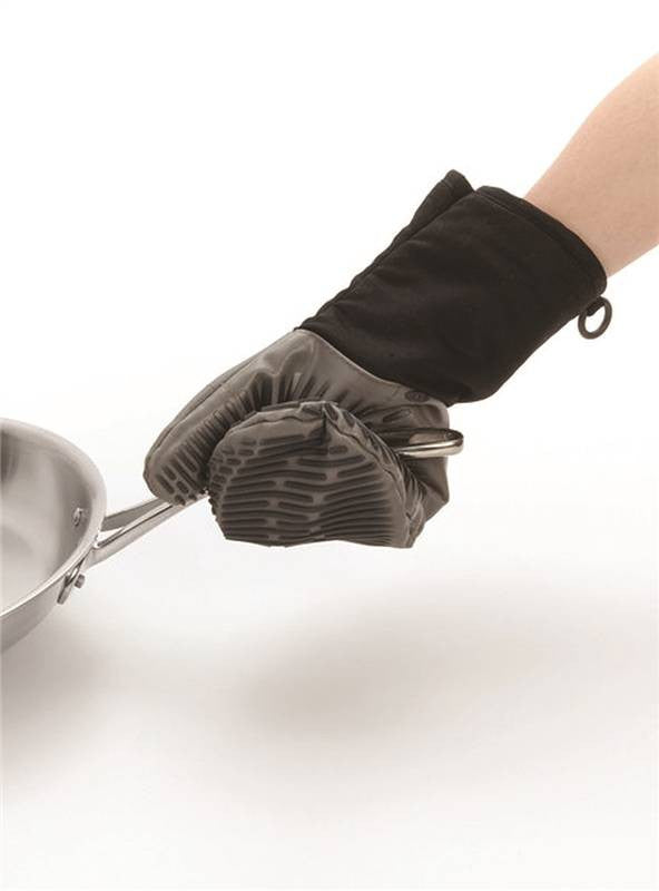 Mitt Oven Silicone W-magnt Blk