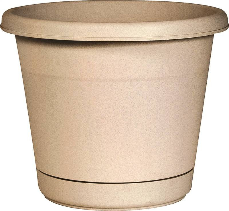 16" Rolled Rim Planter&saucer