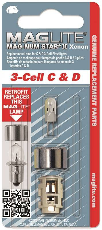 Bulb Flshlt Repl Clr 3 Cell