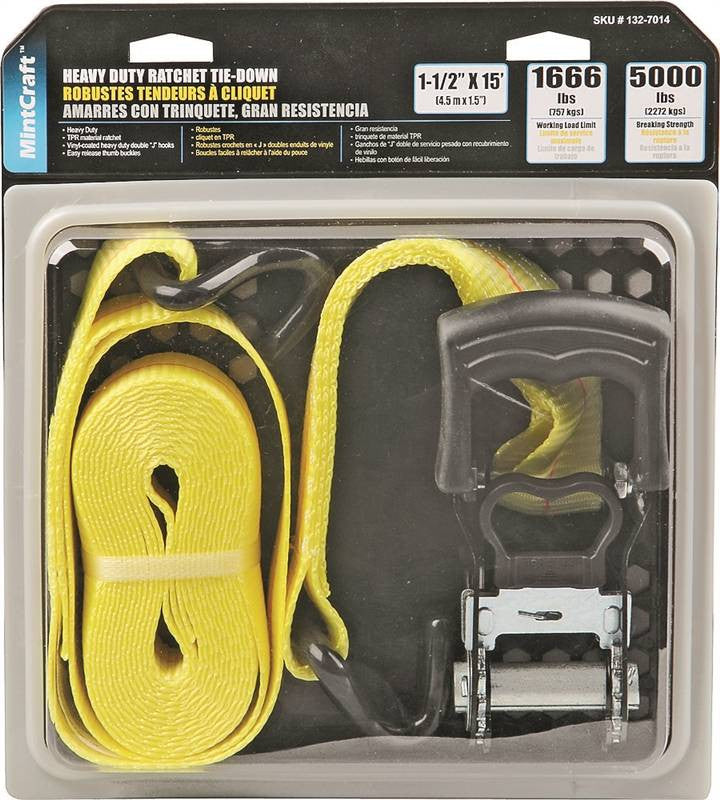 1.5inx15' Hd Ratchet Tie Down