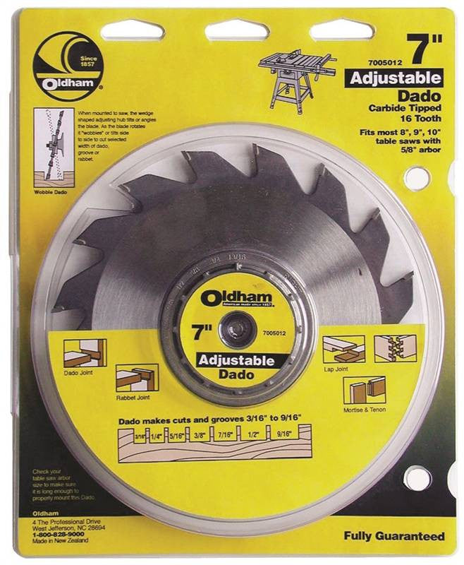 7in Adj Dado Blade