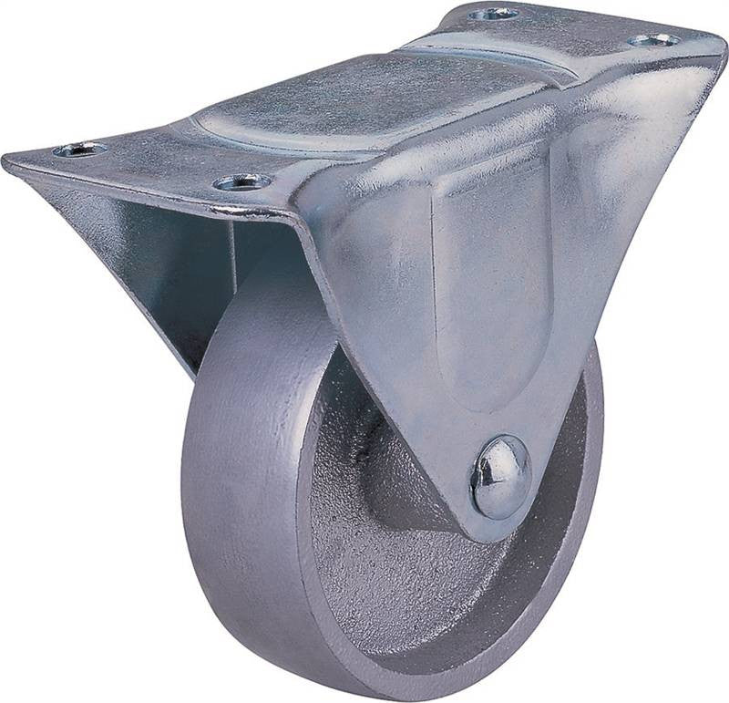 Caster Rigid 4in Stl-zinc