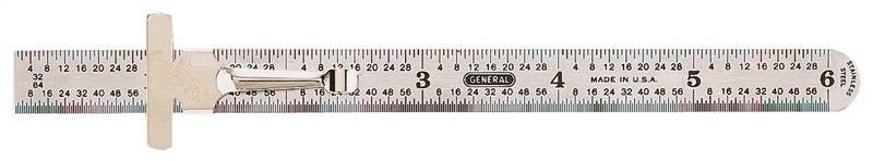 Rule Pocket 6in Steel W-gauge
