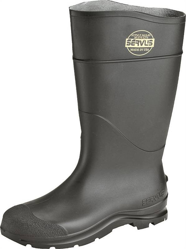 Boot Pvc Pln Toe 16in Black 9