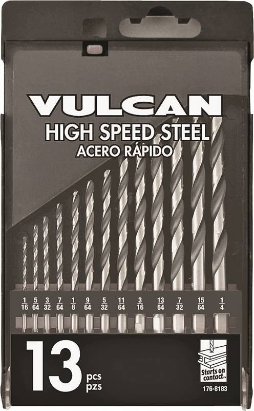 13pc Hss Drill Bit 1-16"-1-4"