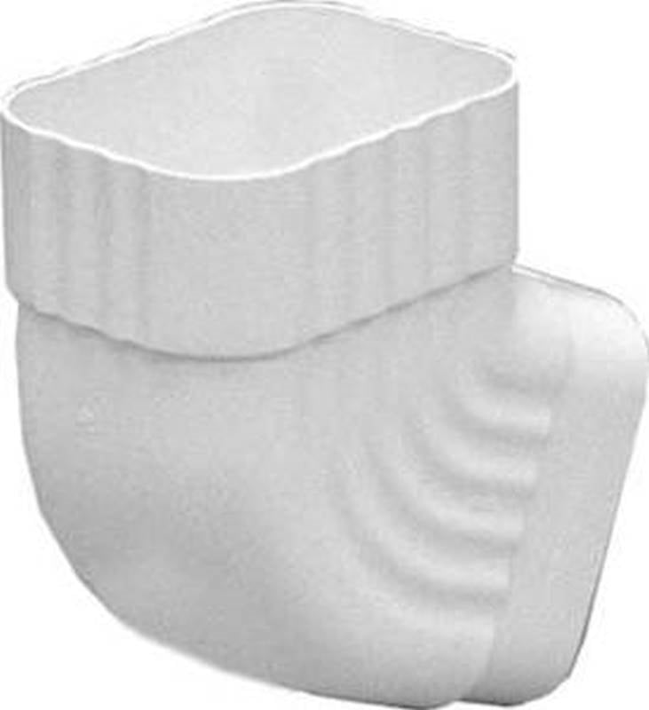 Downspout Elbow B White Vinyl