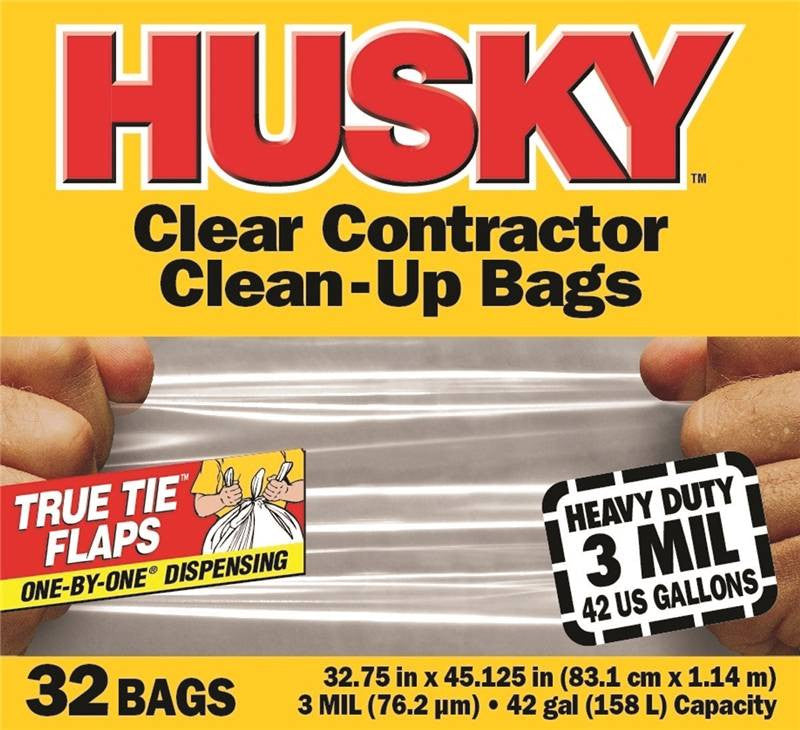 42gal Contractor Bag Clr 32ct