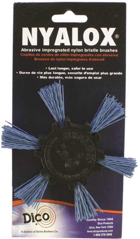 4" Blue Fine Nyalox Flap Brush