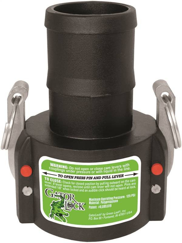 Coupler Cam Lock 1-1-2in Barb