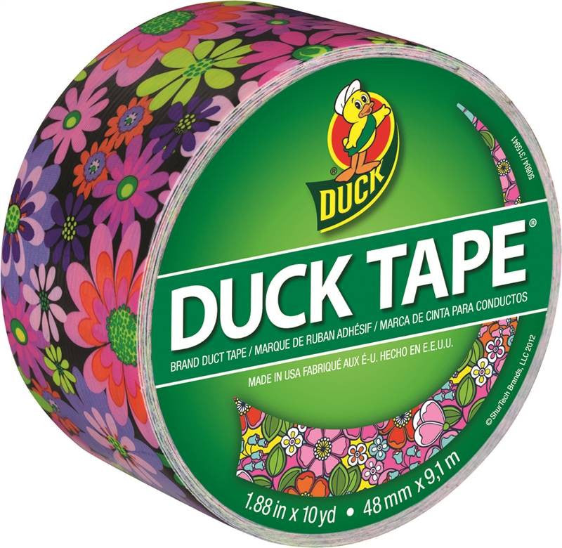 Tape Duct Bright Flowers 10yd