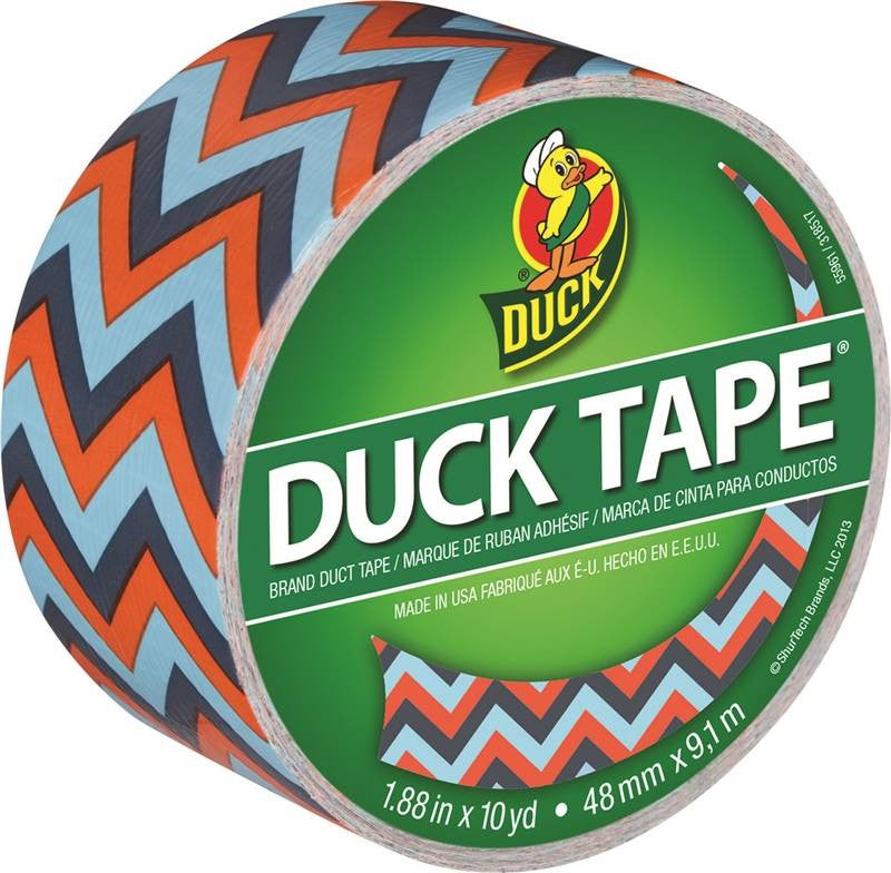 Tape Duct Blue Chevron 10yd