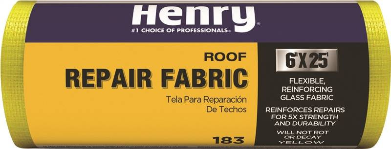 Fabric Roof Patch Yel Gls 6x25