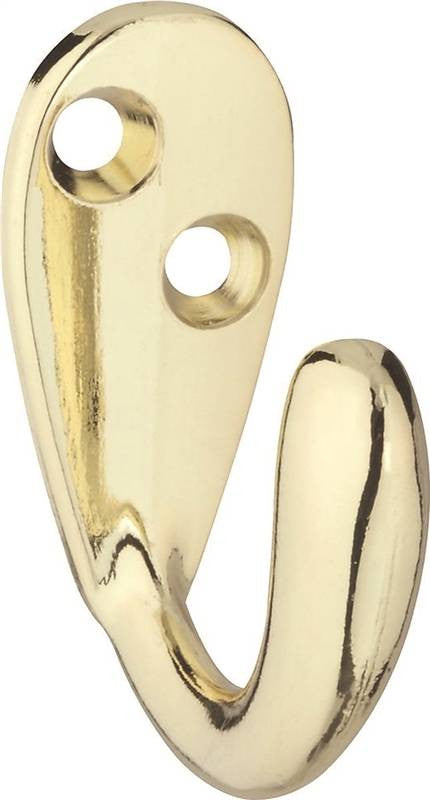 Hook Robe Single Prong Polbrss