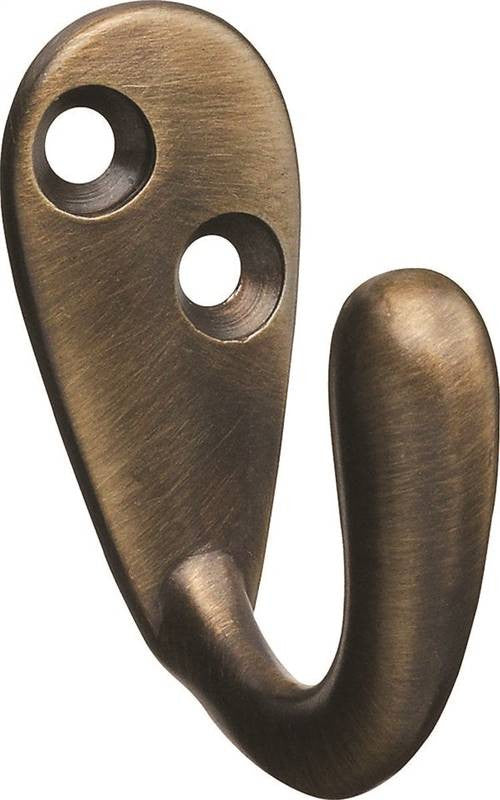 Hook Robe Single Prong Ant Brs