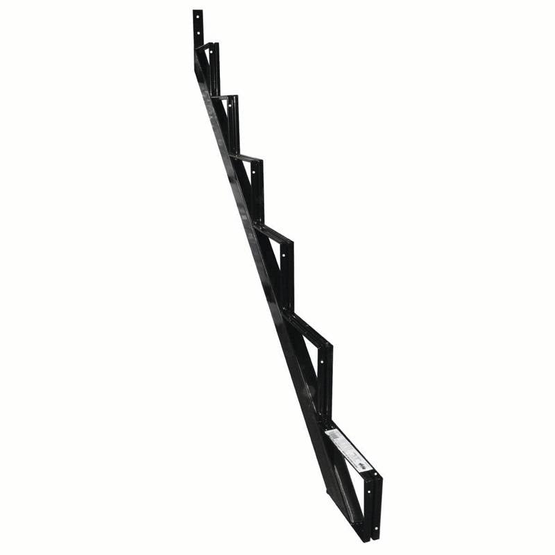 6-steps Blk Steel Stair Riser