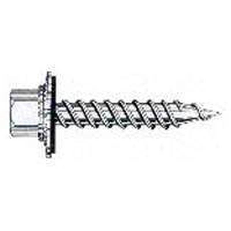 Screw Sht Mtl Galv Hex 2-1-2