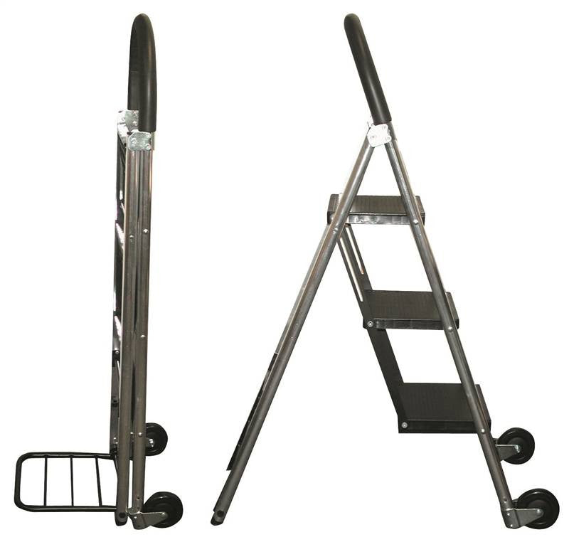 Stepladr-handtruck Combo Alum