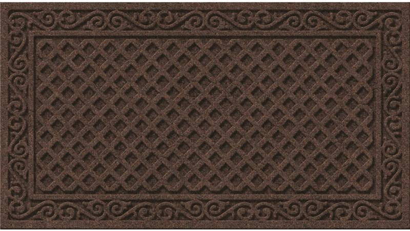 Doormat Iron Lat 18x30 Walnut