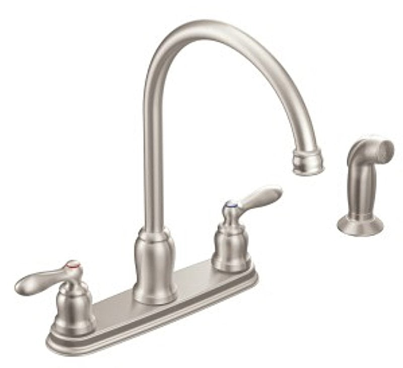 Faucet Hi-arc W-sd Spray 2 Hdl