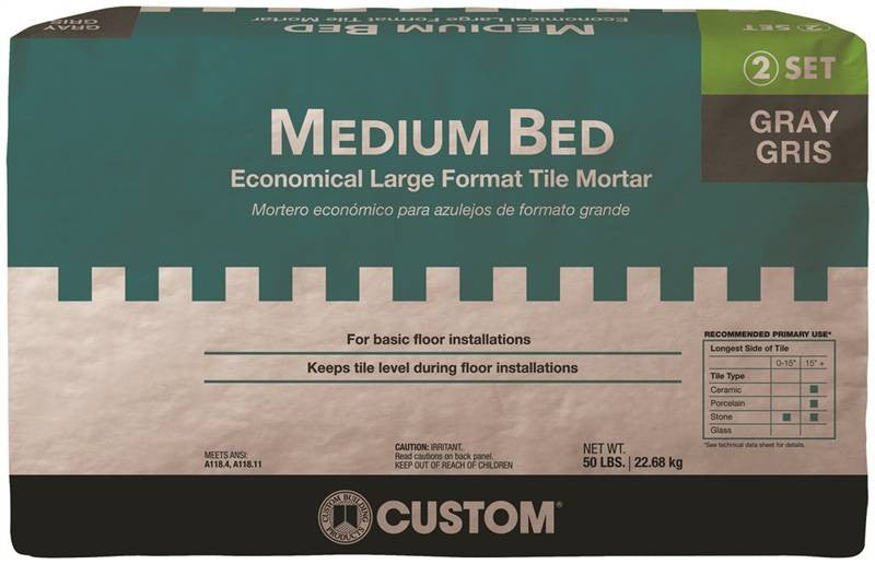 Mortar Medium Bed White 50lb