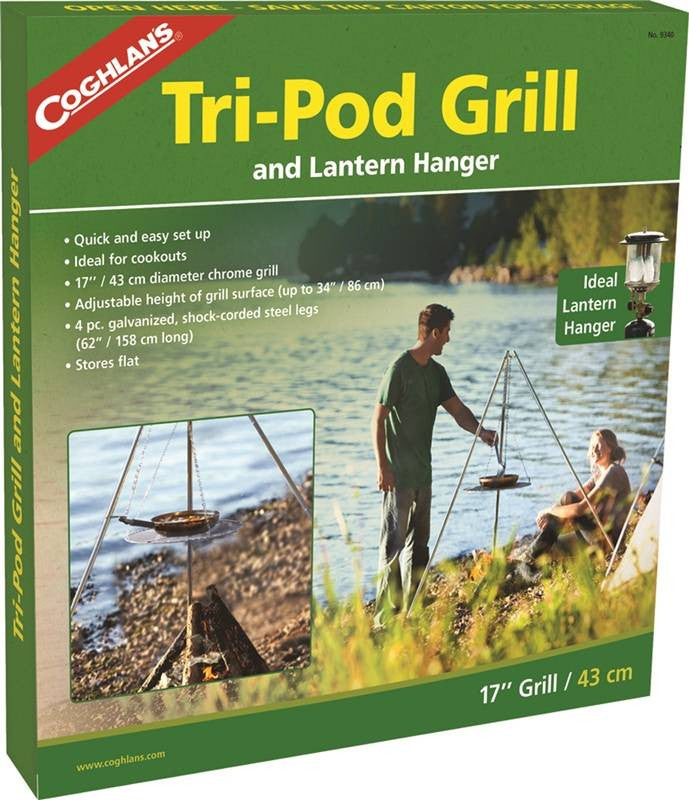 Grill Tri-pod Adj Chrm 17in Di