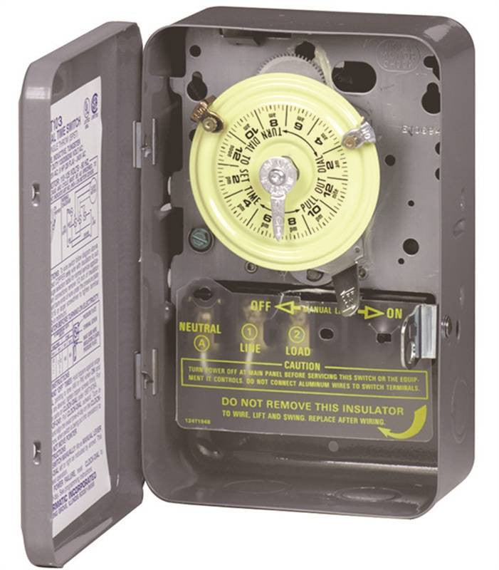 Switch Timer 2pole 2hp 40a120v