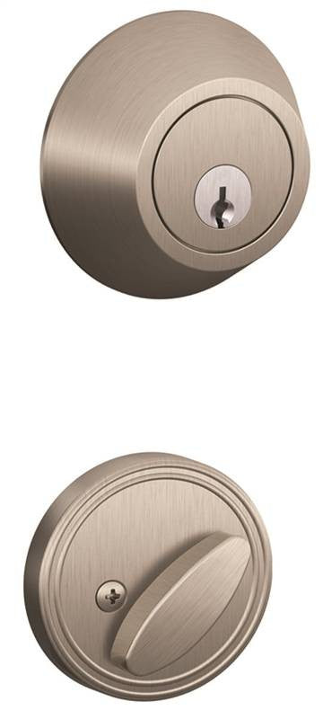 Lock Deadbolt Sngl Cyl Sat Nic