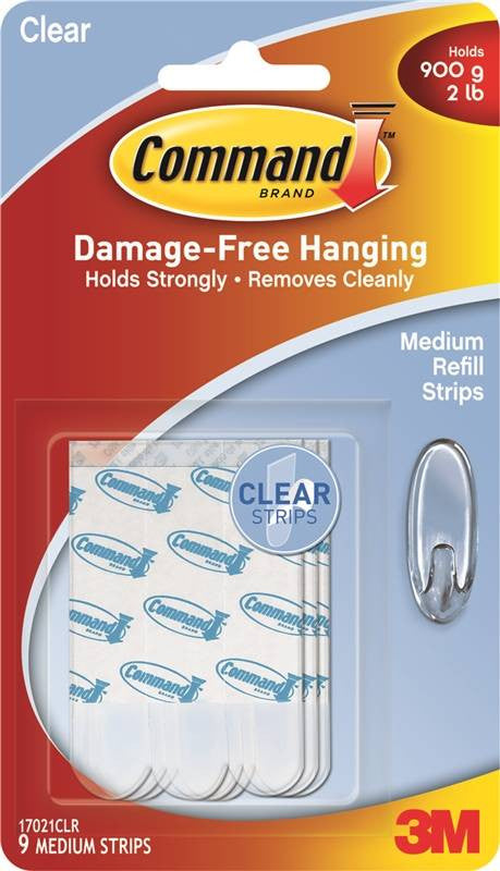 Strip Mount Refill 9med Clear