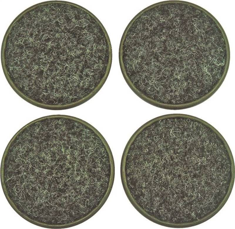 Carpeted Cups Rnd 1-3-4in Brn