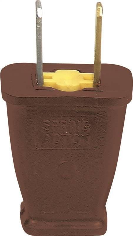 15a-125v Brwn Plast Polzd Plug