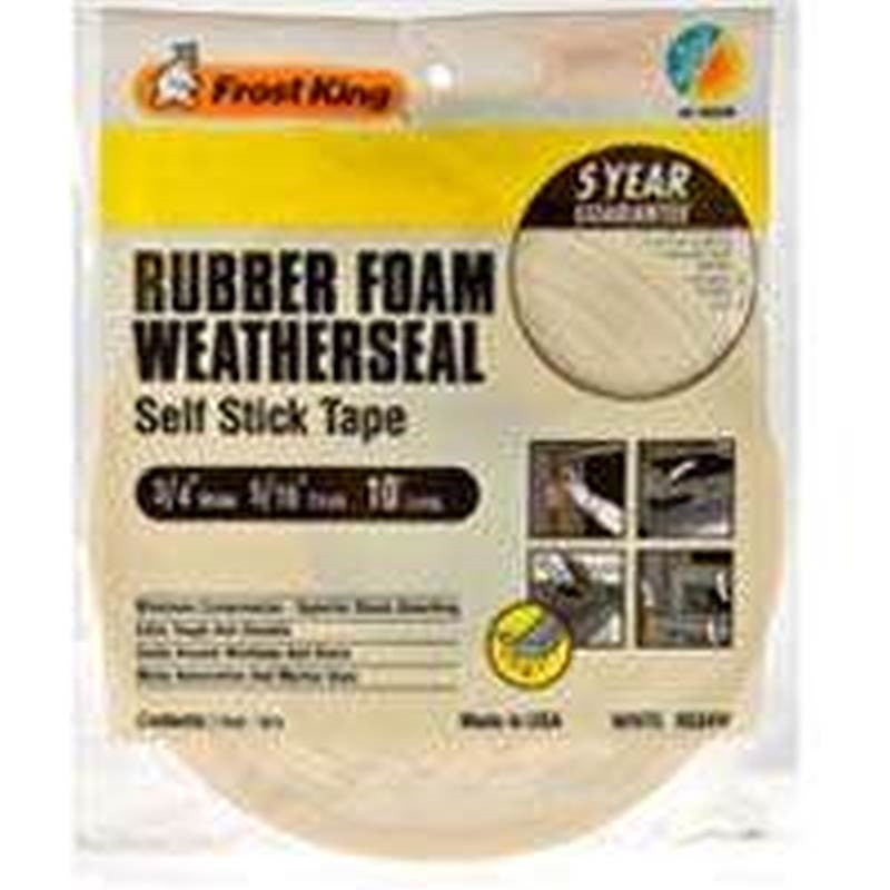 Weatherstrip Tape 3-4x10ft Wht